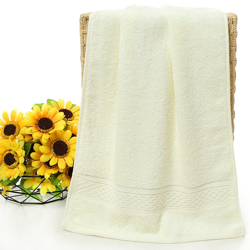 Pure cotton plain towel bath towel - Amazhona 