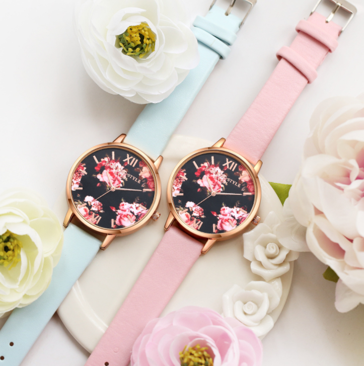 High Quality Fashion Leather Strap Rose Gold Women Watch Casual Love Heart Quartz Wrist Watch Women Dress Ladies Luxury Watches - Amazhona 