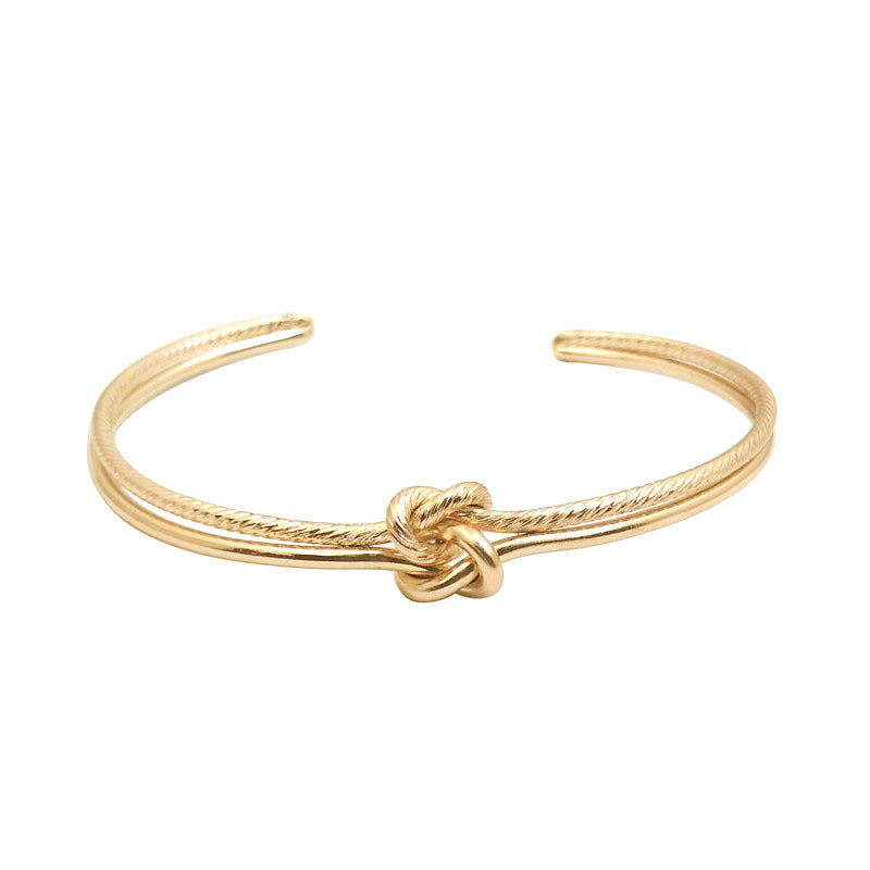 Double-line small knotted bracelet - Amazhona 