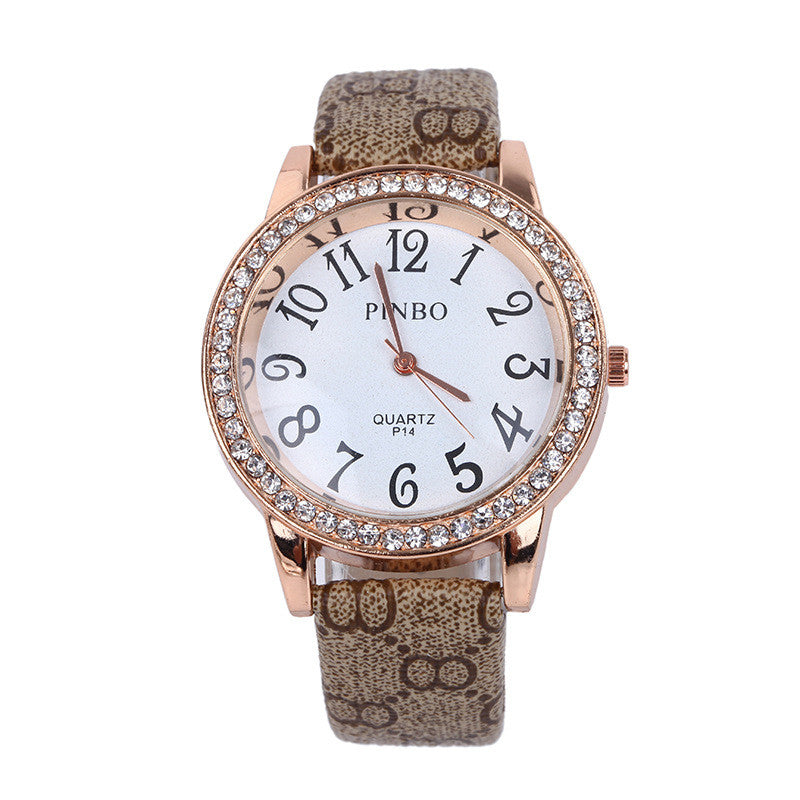 Full diamond mesh women's belt Watch - Amazhona 