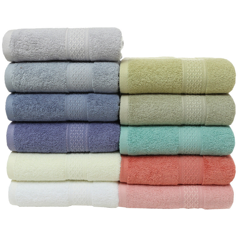 Pure cotton plain towel bath towel - Amazhona 