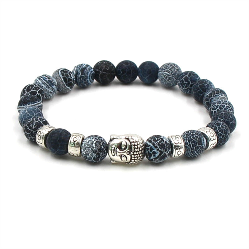 Buddha head elastic bracelet - Amazhona 