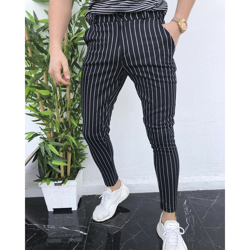 Striped men's casual pants - Amazhona 