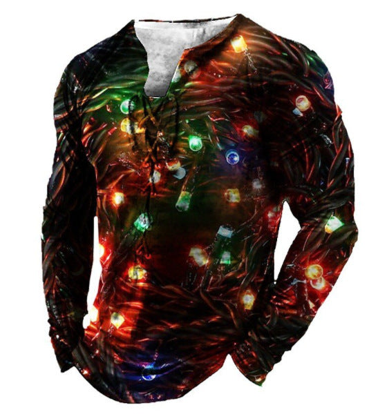 European And American Sports Long Sleeved Men's Print - Amazhona 