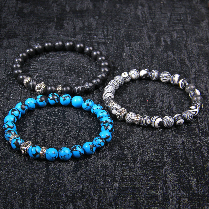 Volcanic Stone Bracelet Yoga Bead Couple Bracelet - Amazhona 