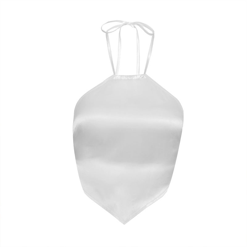 White diamond apron halter top - Amazhona 