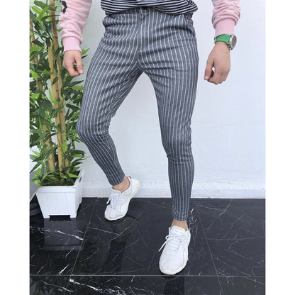 Striped men's casual pants - Amazhona 