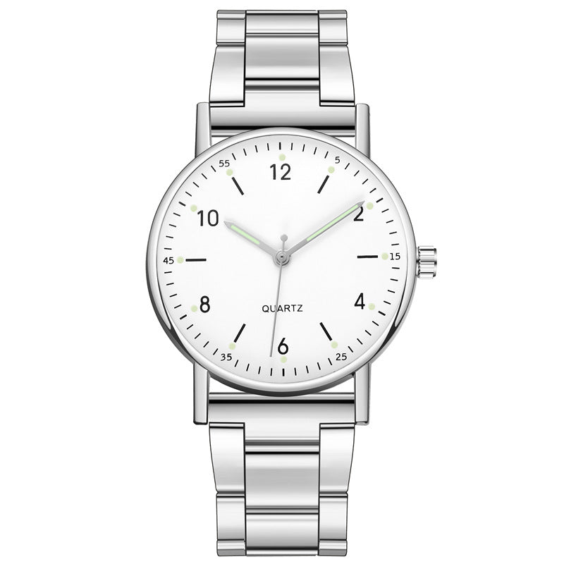 Steel band men's and women's quartz watches - Amazhona 