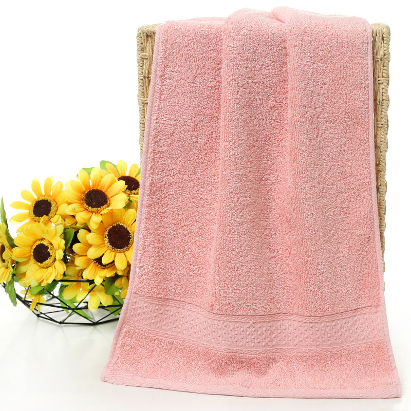 Pure cotton plain towel bath towel - Amazhona 