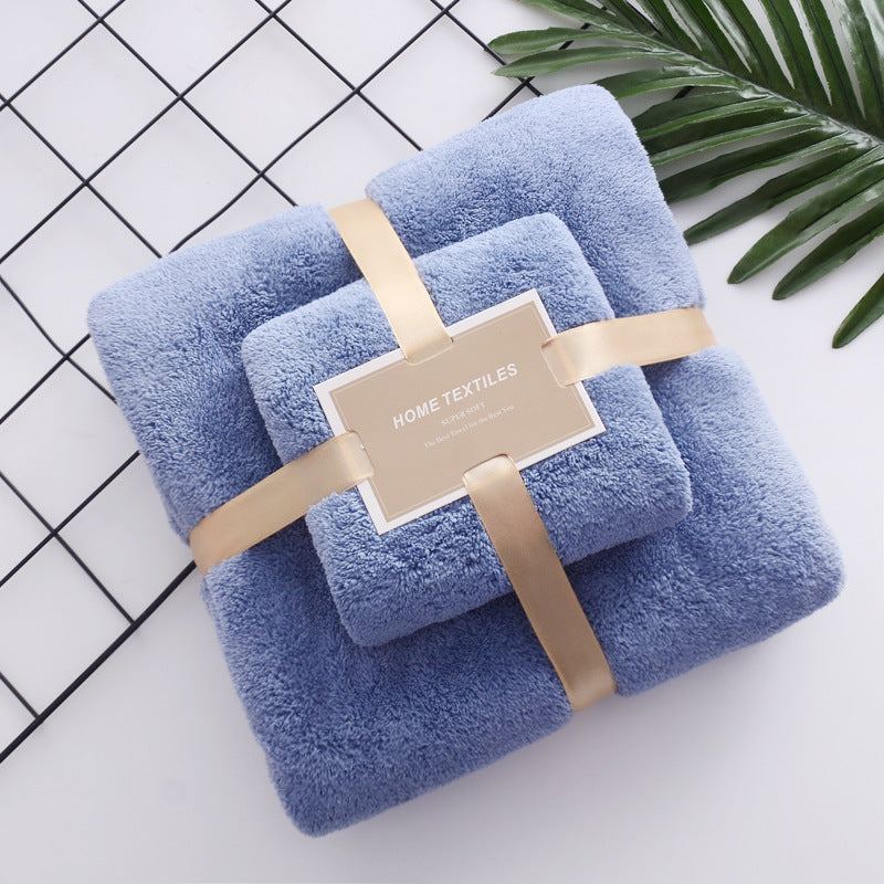 High-density Coral Fleece Towel Bath Towel Set