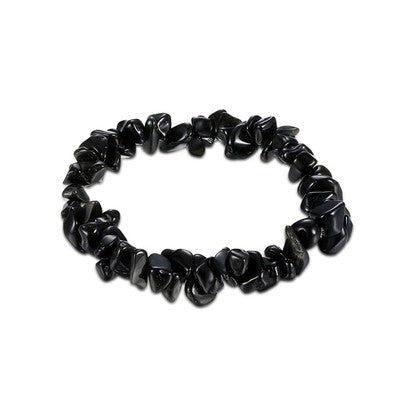 Sleek minimalist stone bracelet female bohemian single layer woven student bracelet - Amazhona 