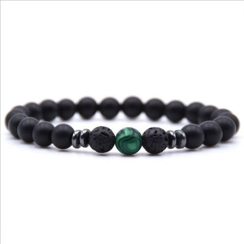 Weathered stone female energy yoga bracelet - Amazhona 