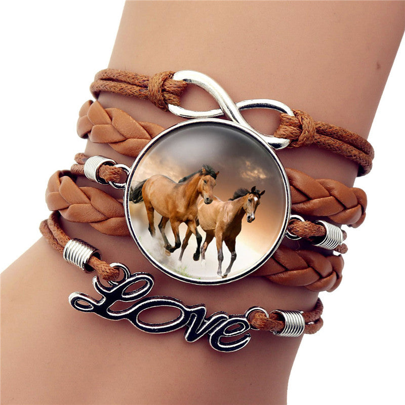 Time Gem Black Horse Bracelet - Amazhona 