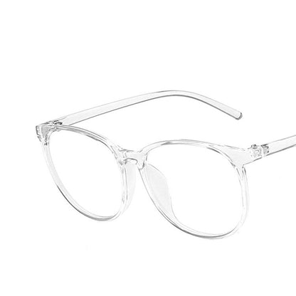 Big frame flat mirror net red frame glasses - Amazhona 