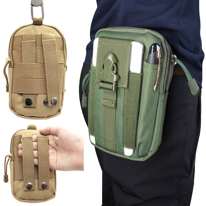 Outdoor Sports Molle Tactical Pocket Male 5.5 6 Inch Waterproof Mobile Phone Bag - Amazhona 