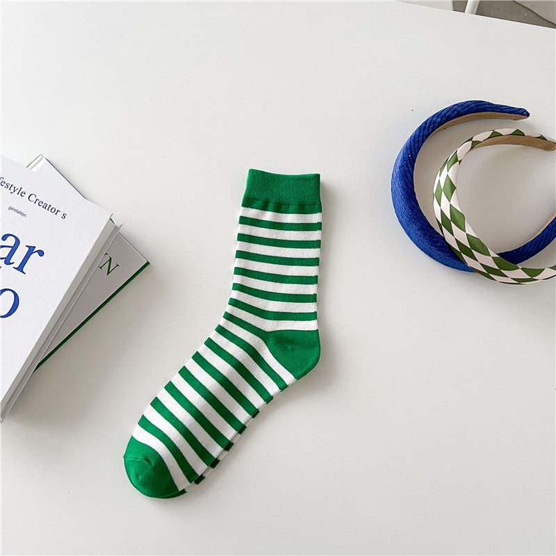 Fashion Letters Socks Women's Mid-calf Length Sock - Amazhona 