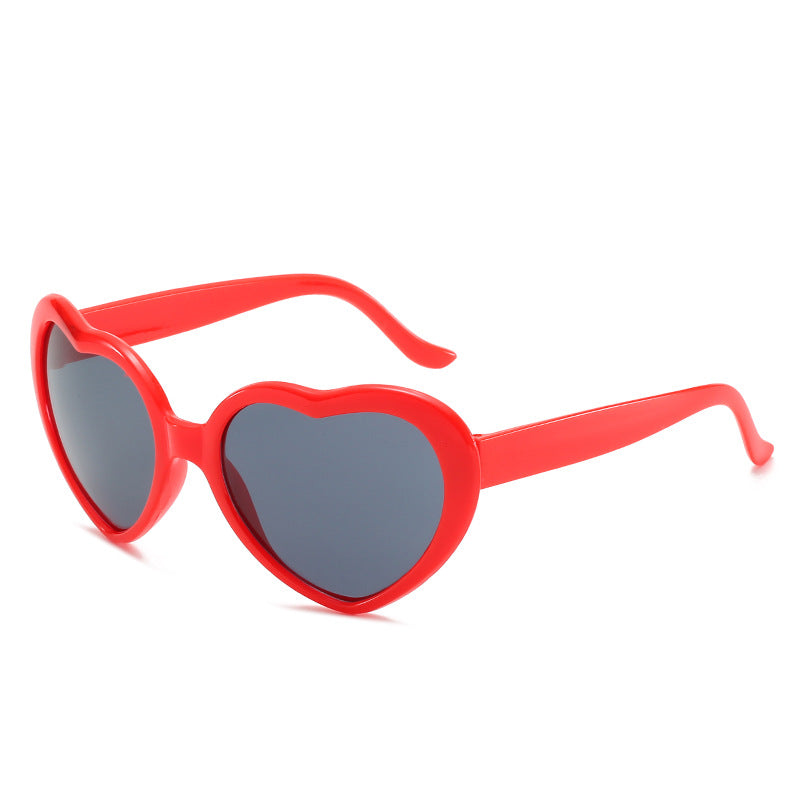 Women's Fashion Trend Heart-shaped Sunglasses - Amazhona 