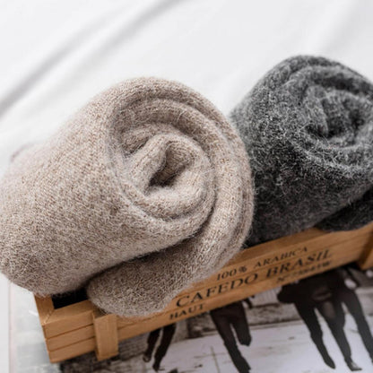 Wool Socks Thickened And Plush Warm Terry Middle Cylinder - Amazhona 