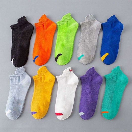 Deodorant Low-top Ankle Socks Mesh Style For Sports Sweat-proof Deodorant - Amazhona 