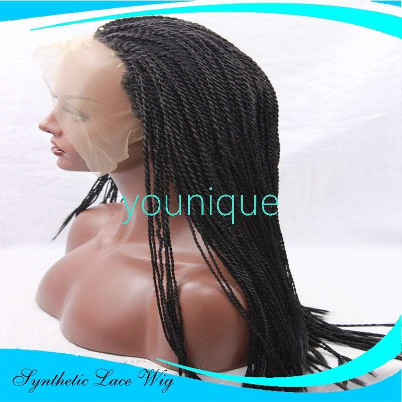 2-strand braids front lace wig - Amazhona 