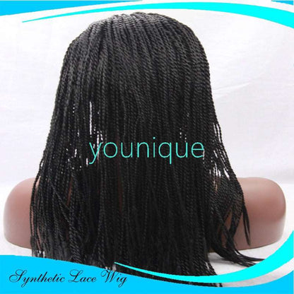 2-strand braids front lace wig - Amazhona 