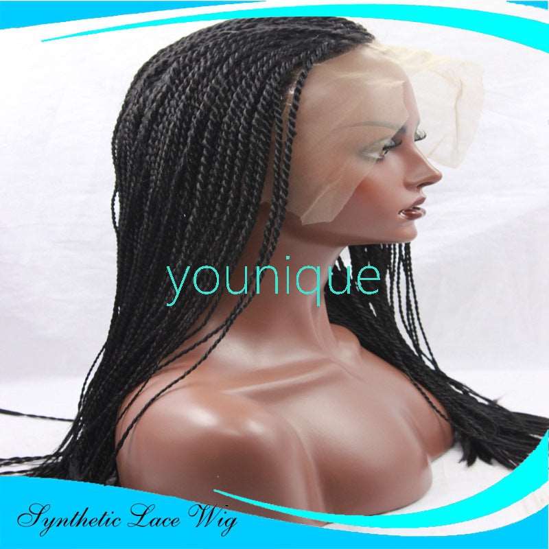 2-strand braids front lace wig - Amazhona 