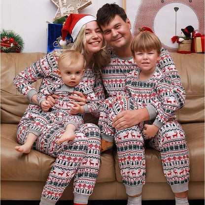 2022 Christmas Pajamas Family Matching New Year Father Mother Kids Baby Look Clothes Set Dad Mom And Daughter Son Pyjamas Outfit - Amazhona 