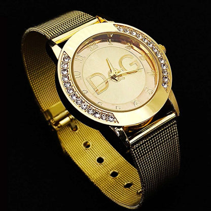 2022 Hot Sale European Fashion Watch Women Luxury Brand DQG Quartz Watch Reloj Mujer Casual Stainless Steel Ladies Clock - Amazhona 