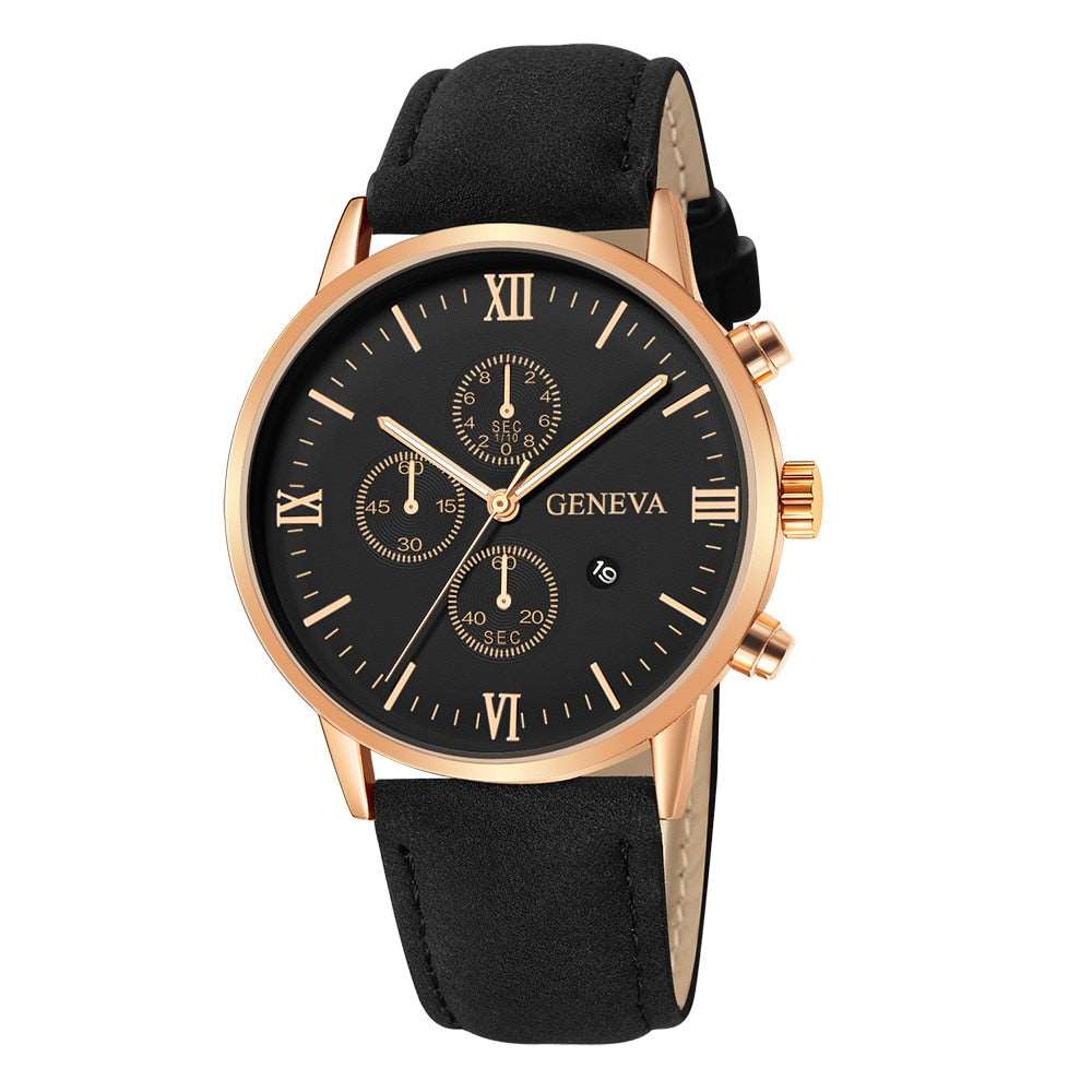 2022 Men Casual Sport Watches Geneva Leather Band Calendar Quartz Watch Clearance Sale Dropshipping Reloj Hombre Erkek Kol Saati - Amazhona 