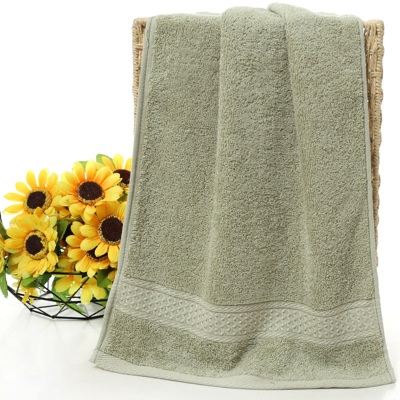 Pure cotton plain towel bath towel - Amazhona 