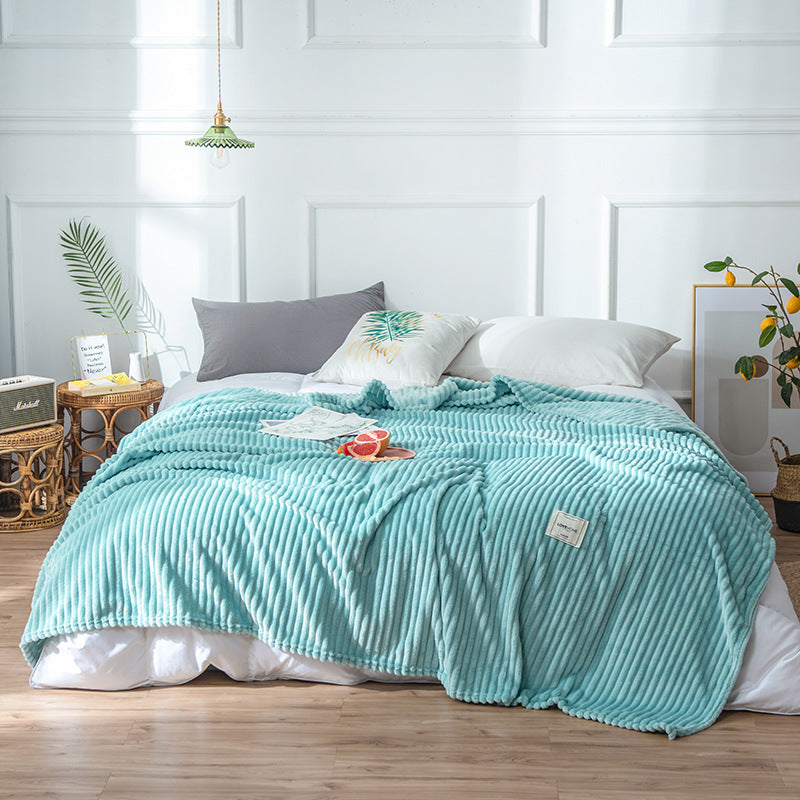 Flannel sheets Solid blanket - Amazhona 