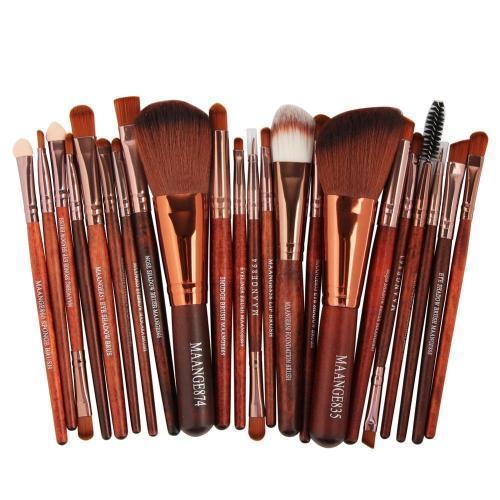 22 Piece Cosmetic Makeup Brush Set - Amazhona 