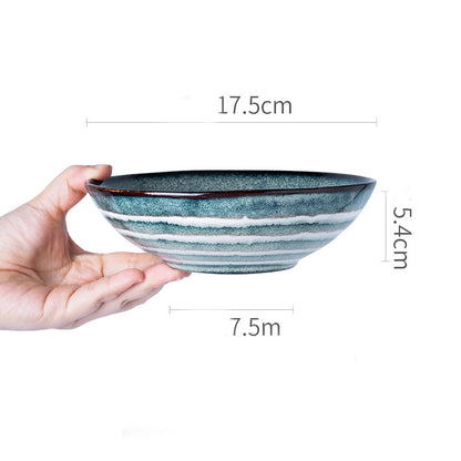 Household Simple Retro Ceramic Dishes And Tableware - Amazhona 