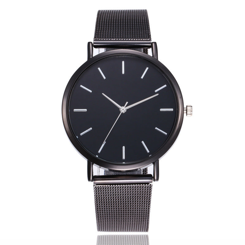 Simple alloy mesh belt watch - Amazhona 