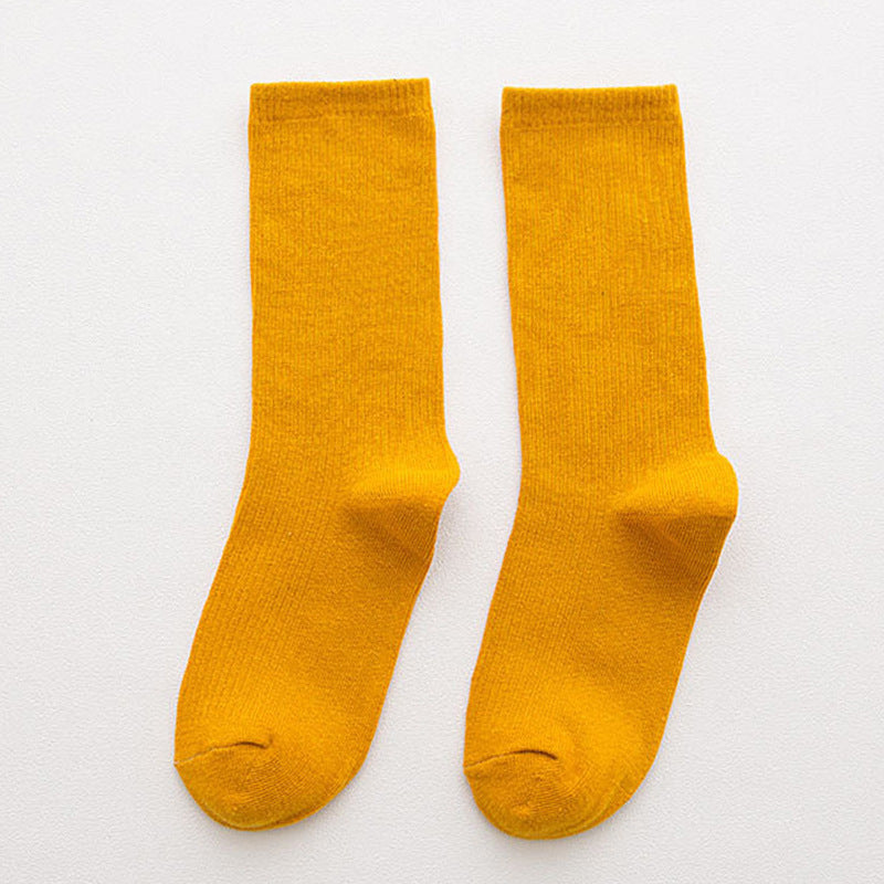 Candy Rainbow Color Mid-calf Cotton Socks - Amazhona 