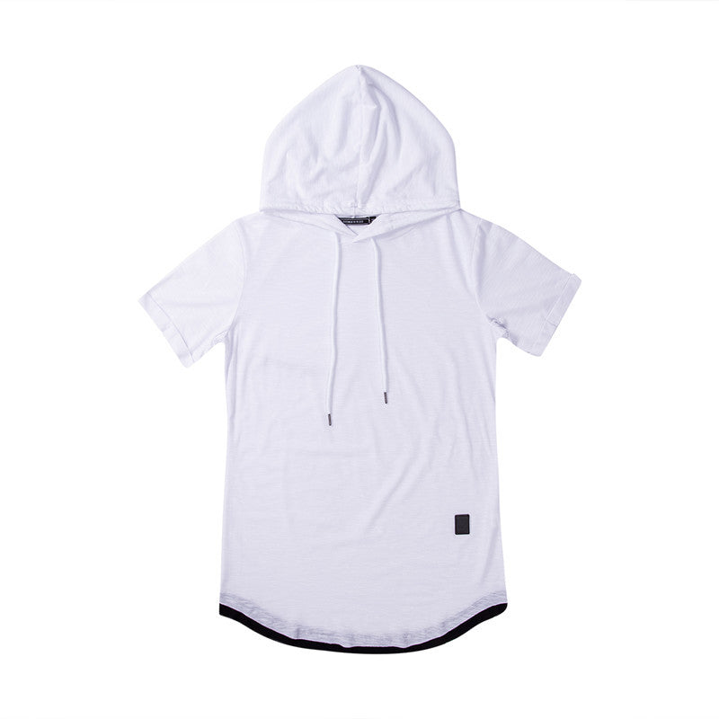 Solid color hooded T-shirt - Amazhona 