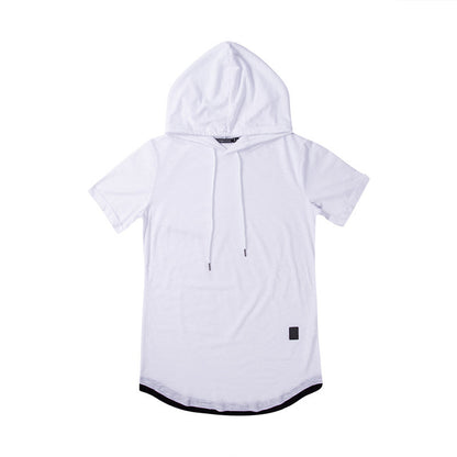 Solid color hooded T-shirt - Amazhona 