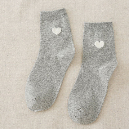 Winter socks women love tube socks cotton socks - Amazhona 