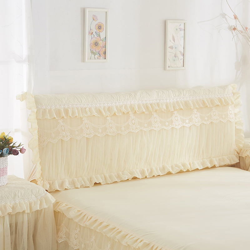 Korean Version Of The Princess Quilted Thickened Elastic All-inclusive Bed Cover Bed Head - Amazhona 