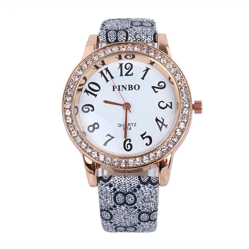 Full diamond mesh women's belt Watch - Amazhona 