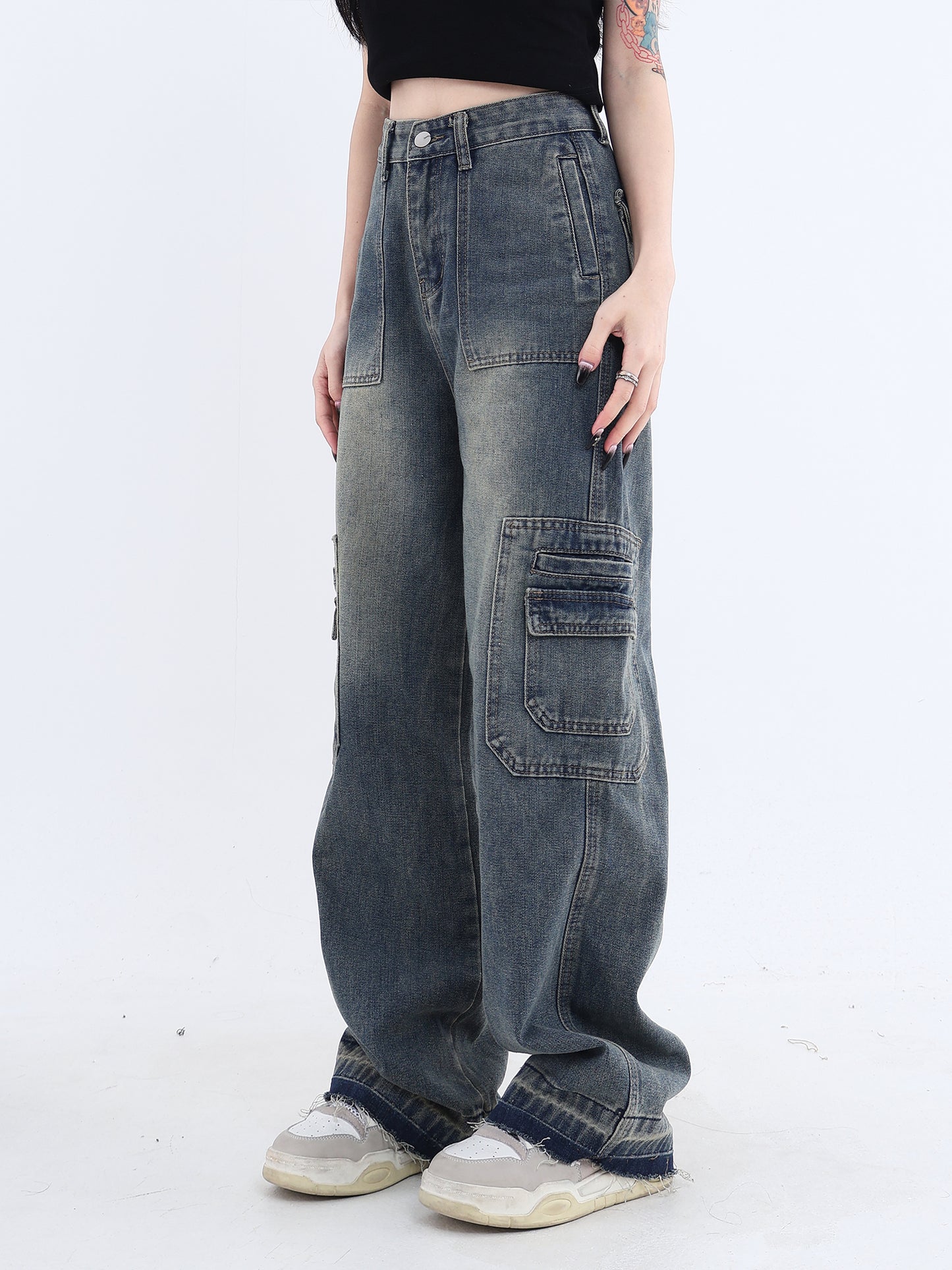 American Vintage High Waist Jeans Women's Wash