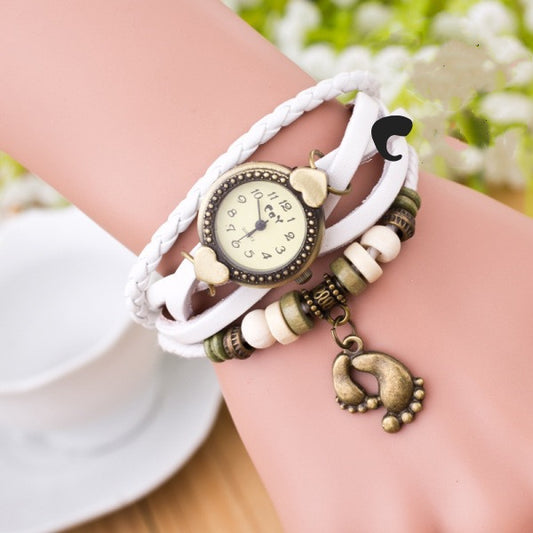 Foot bracelet vintage watch - Amazhona 