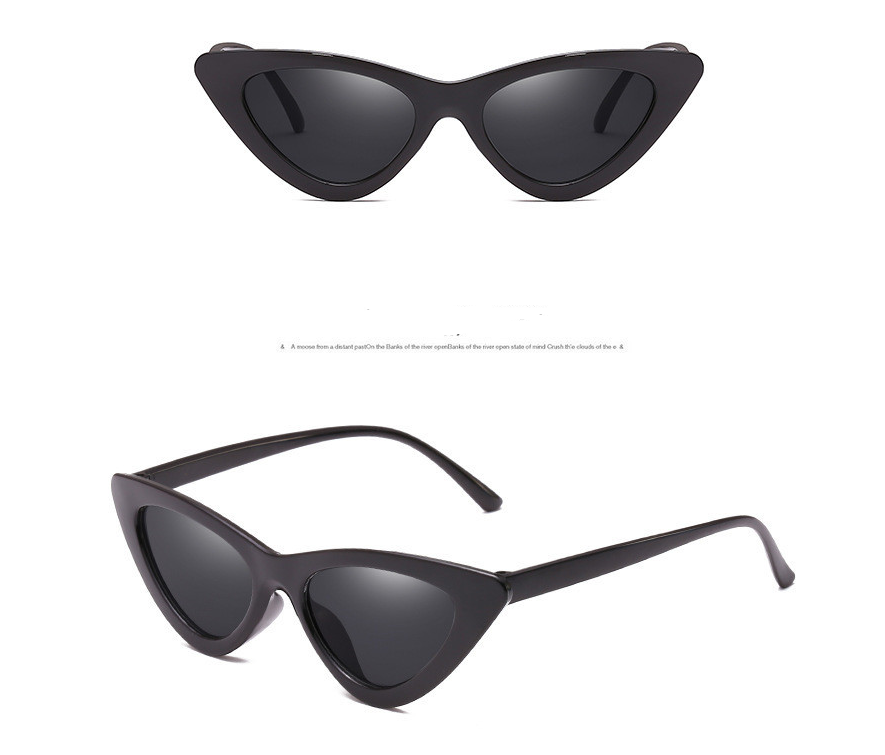 Trendy Triangle Cat Eye Sunglasses European And American Street Couple Style - Amazhona 