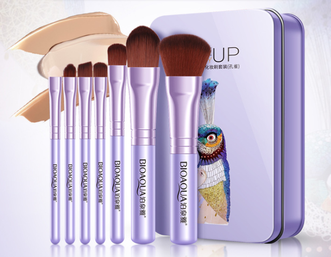 BIOAQUA Makeup Brushes Set Powder Foundation Eyeshadow Make Up Brush Soft Synthetic Hair Concealer kit Tool Cosmetics - Amazhona 