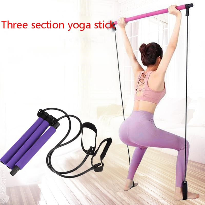 Three-section Pilates fitness stick - Amazhona 