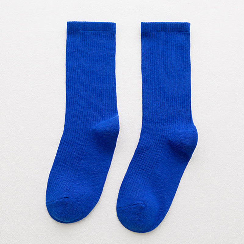 Candy Rainbow Color Mid-calf Cotton Socks - Amazhona 