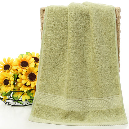 Pure cotton plain towel bath towel - Amazhona 