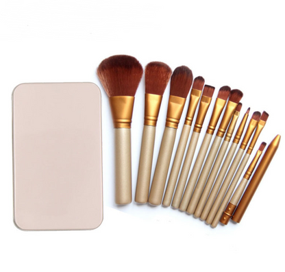 Makeup Brush Set Of 12 Makeup Tools - Amazhona 