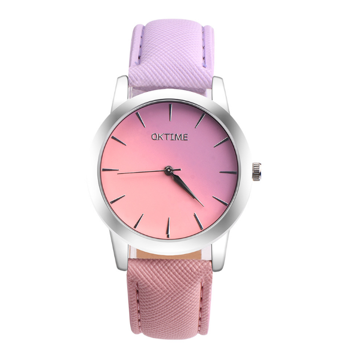 Fashion Casual Retro Rainbow Design Watch Women Analog Quartz Wristwatches Clock   Elegant Lady Wristwatch Woman Time - Amazhona 