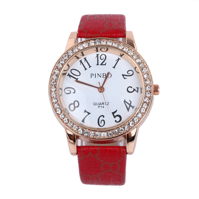 Full diamond mesh women's belt Watch - Amazhona 